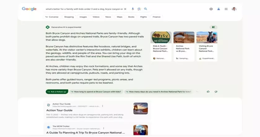 Google расширяет показы результатов поиска с помощью ИИ для пользователей США
