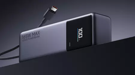 Xiaomi annonce une banque d'alimentation compacte de 165 W avec câble USB-C intégré et prise en charge de la charge rapide pour les smartphones et les ordinateurs portables.