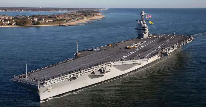 Самый большой в мире авианосец USS Gerald R. Ford стоимостью свыше $13 млрд прибыл в Хорватию