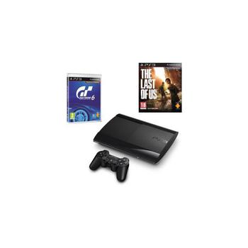Sony PlayStation 3 Super Slim 500 GB + Gran Turismo + The Last of Us