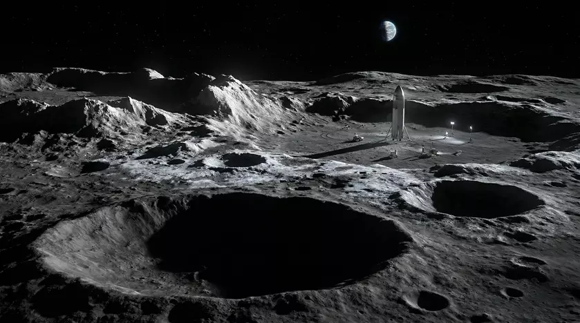 Карта девяти потенциальных мест посадки на Луне