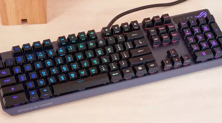 ASUS ROG Strix Scope RX Review: an Opto-Mechanical Gaming Keyboard with Water Protection