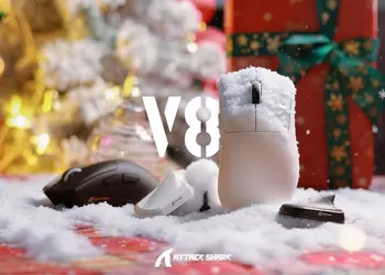 Представлена Attack Shark V8 — ультралегкая геймерская мышь с уникальным дизайном и высочайшей частотой опроса