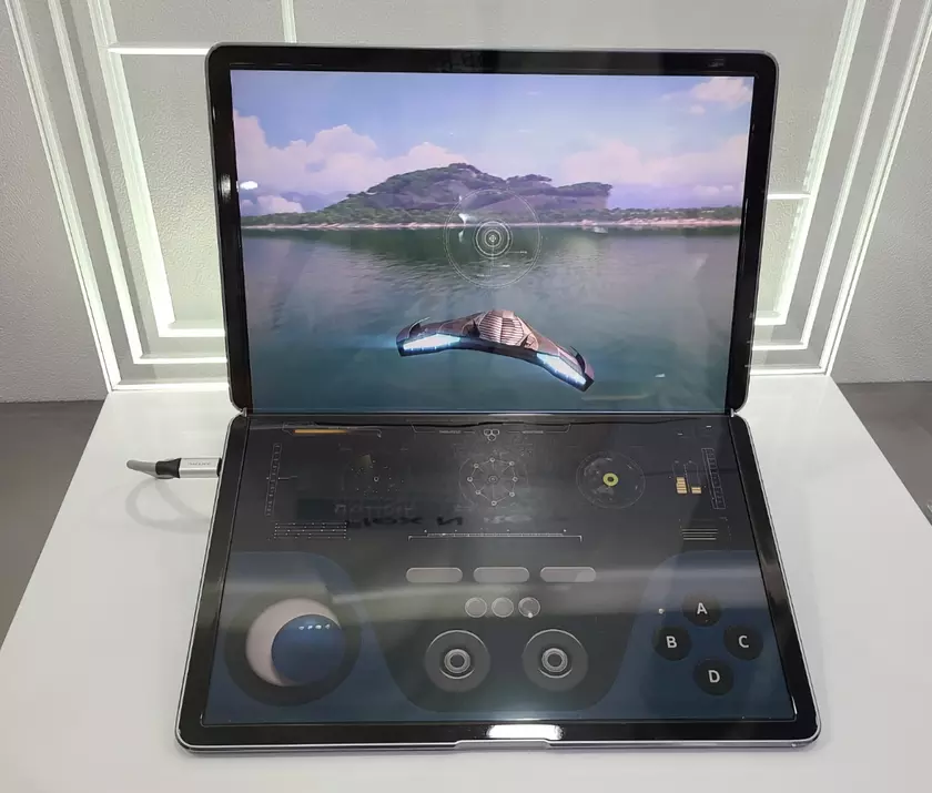 Samsung показала Galaxy Book Fold 17: ноутбук с гибким OLED-экраном и подэкранной камерой, как у Galaxy Z Fold 3