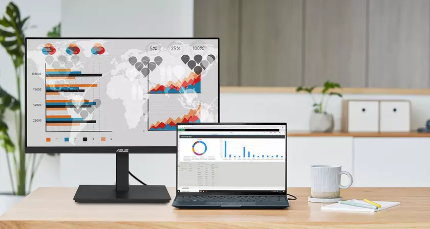 ASUS представила QHD-монитор для бизнеса с частотой кадров 100 Гц и передачей до 90 Вт энергии через USB-C по цене €365