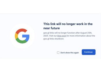 Ссылки Google goo․gl перестанут работать в августе 2025 года