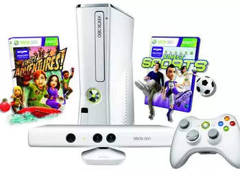 Выпущен комплект Xbox 360 4GB Kinect Family Bundle с белыми приставкой и контроллером