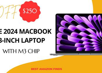 Apple 2024 MacBook Air 13-inch Laptop with M3 Chip - $250 OFF Big Deal!