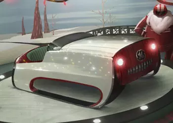 Концепт саней 21 века для Санта-Клауса 