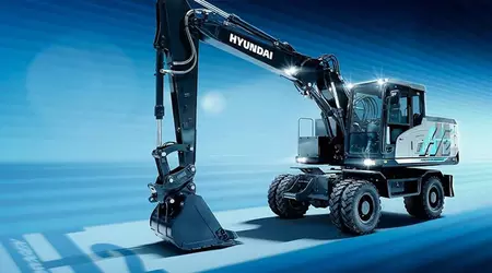 Hyundai dévoilera un prototype fonctionnel de l'excavatrice à hydrogène HW155H à la Bauma 2025