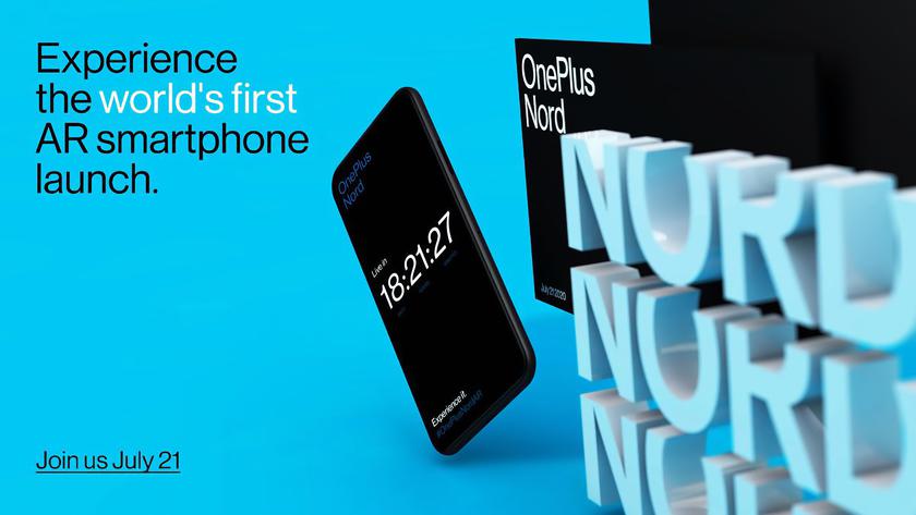Теперь официально: AR-презентация OnePlus Nord состоится 21 июля