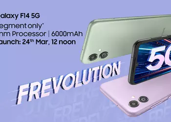 Samsung Galaxy F14 5G 24 with 90Hz screen, Exynos 1330 chip and 6000mAh battery unveiled on 24 March