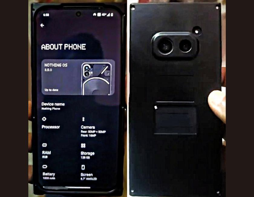 Прототип Nothing Phone (2a) с двойной камерой и AMOLED-дисплеем появился на фотографиях