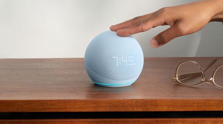 Amazon Echo Dot 5 Gen : enceinte intelligente avec détecteur de mouvement, horloge intégrée et Alexa pour 39 euros