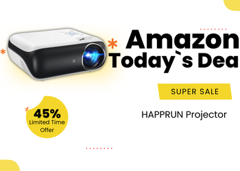 HAPPRUN Full HD Projector – Now $50 Off!