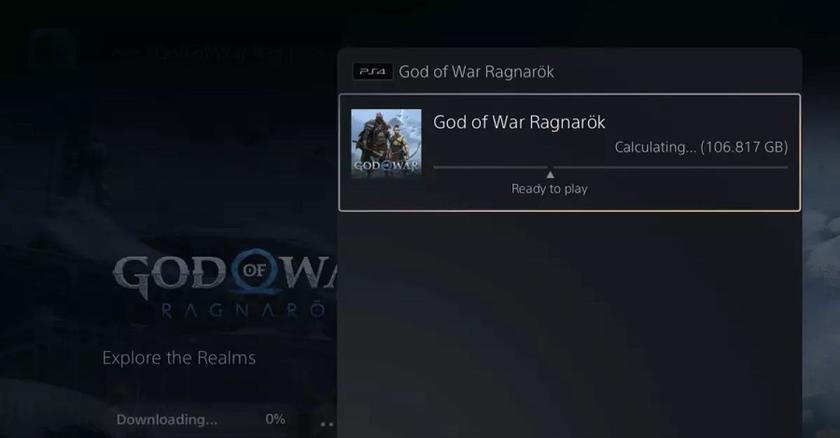 Стартувало попереднє завантаження God of War Ragnarök, завдяки чому стали відомі точні розміри гри на PS4 і PS5-2