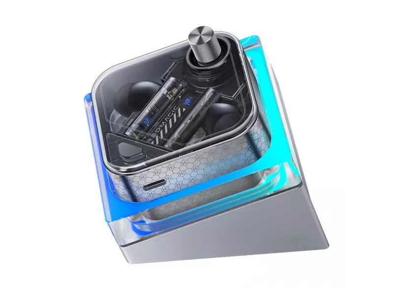 Red Magic E-sports TWS Earpods в Украине: игровые наушники с чипом Qualcomm S5, ANC и прозрачным дизайном со скидкой 3000 грн