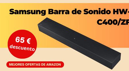 ¡Barra de sonido Samsung HW-C400/ZF con un descuento limitado de 65€!