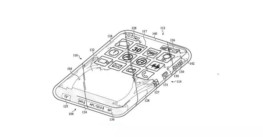 Apple запатентовала полностью стеклянный iPhone с дисплеем со всех сторон