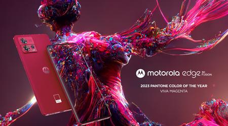 Motorola presentó el smartphone Edge 30 Fusion en Viva Magenta, que Pantone denominó el color de 2023