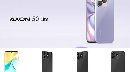 ZTE Axon 50 Lite - mid-budget smartphone med 50MP kamera, 5000 mAh batteri, iPhone 14 Pro stil design til en pris på $250