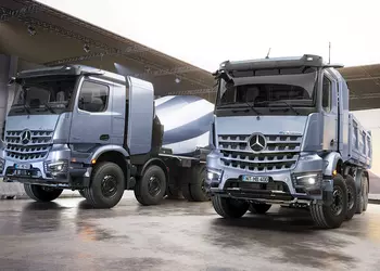 Mercedes-Benz представил электрогрузовик eArocs 400 — бетоносмеситель и самосвал с нулевыми выбросами