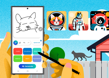 Обновлённая функция Sketch to Image для смартфонов Samsung Galaxy S25 позволит рисовать с помощью голосовых и текстовых подсказок