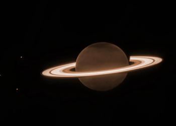 James Webb tomó una foto ultradetallada en el infrarrojo cercano de Saturno a 1.370 millones de km de distancia