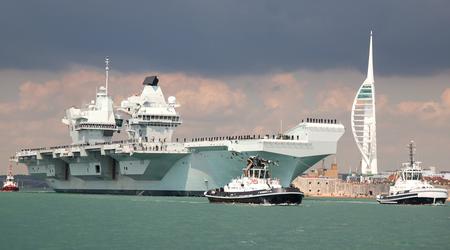 Hangarskipet HMS Prince of Wales, til en verdi av 3,85 milliarder dollar, har returnert til militærbasen i Portsmouth etter prøvedrift og forbereder seg nå på øvelse Westlant 23.