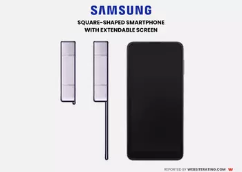 Samsung has patented a square smartphone with a retractable display