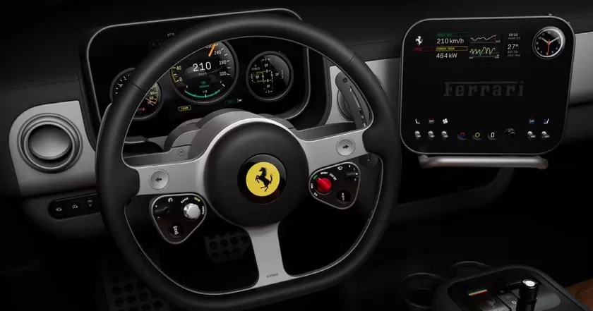 Футуристический мир Ferrari Luce: новые приборная панель и руль