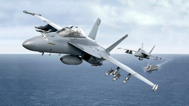 F/A-18 Super Hornet-Kampfflugzeuge werden bald der ...