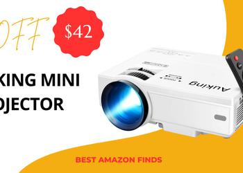 AuKing Mini Projector - Buy Now $42 Off Limited!