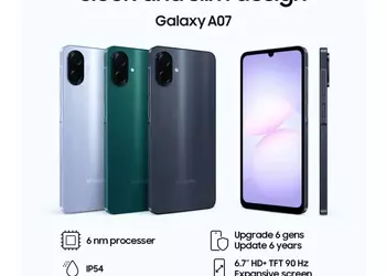 В сеть попали характеристики, рендеры и рекламный баннер Samsung Galaxy A07