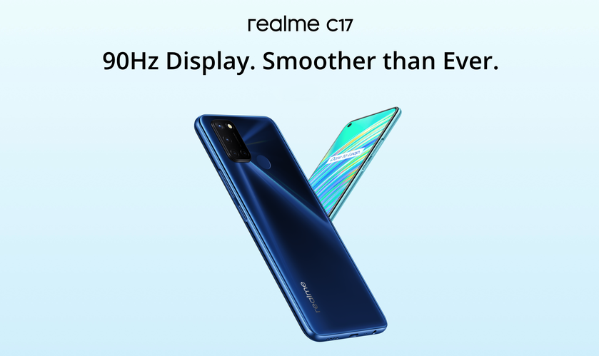 Realme C17: дисплей на 90 Гц, чип Snapdragon 460, квадро-камера, батарея на 5000 мАч и ценник в $190