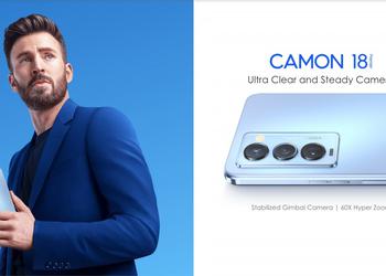 Tecno Camon 18 Premier - Helio G96, Android 12, 5x зум, оптична стабілізація та екран AMOLED на 120 Гц