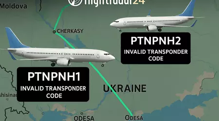 Civilian aircraft with PTNPNH codes offensive to Putin fly in the skies over Ukraine