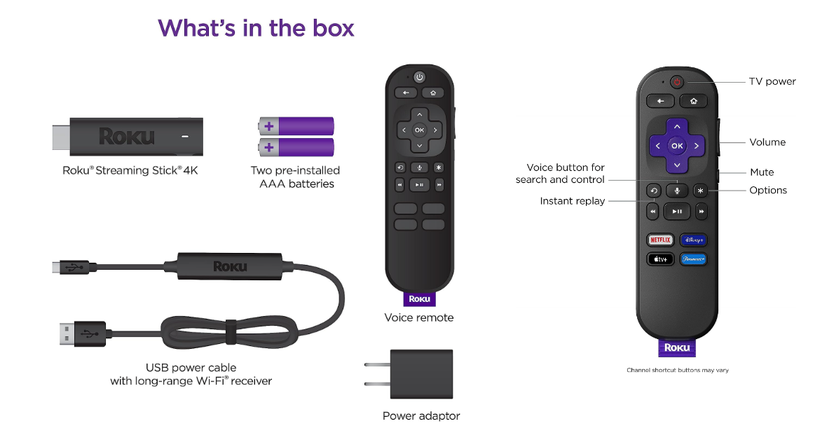 Roku Streaming Stick 4K best streaming stick for projector
