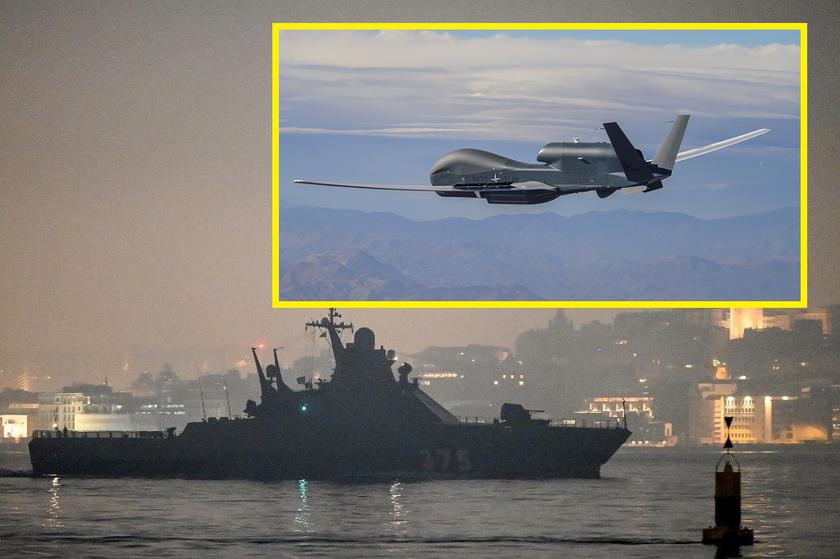 Израильский корабль в сопровождении американского стратегического дрона RQ-4 Global Hawk и противолодочного самолёта P-8 Poseidon прорвал российскую блокаду в Чёрном море