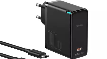 Baseus 100-watt GaN charger with USB-C port can be purchased at AliExpress 11.11 sale for $35