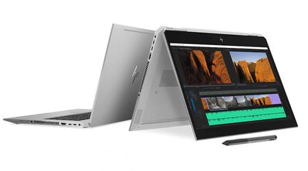 HP introduced a laptop-transformer ZBook Studio x360 G5: the power of Xeon E-2186M and GPU NVIDIA Quadro P1000