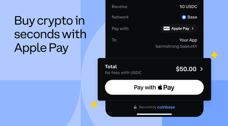 Now you can buy cryptocurrency via Apple Pay on the Coinbase platform