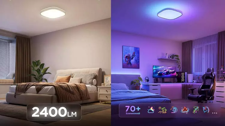 La lampe de plafond carrée Govee ...