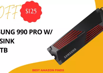 SAMSUNG 990 PRO w/ Heatsink SSD 2TB - Now $125 OFF - Prime Big Deal!