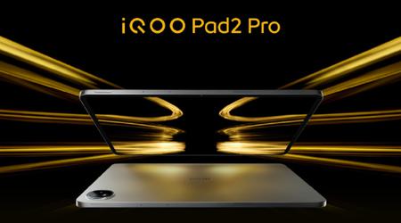 iQOO Pad 2 Pro: pantalla de 13 pulgadas a 144 Hz, chip MediaTek Dimensity 9300 Plus, batería de 11.500 mAh y carga de 66 W por 480 $.