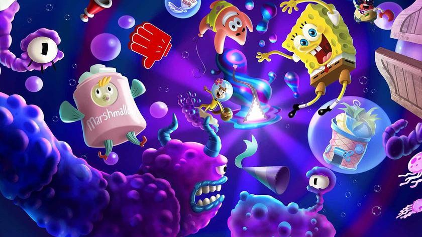 Tutti gli eroi in un video: un nuovo coloratissimo trailer del platform SpongeBob SquarePants: Il frullato cosmico