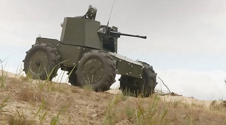  Ucrania ha presentado un robot de asalto "Lyut" con ametralladora de tanque, cámara de 360° y defensa con armas ligeras.