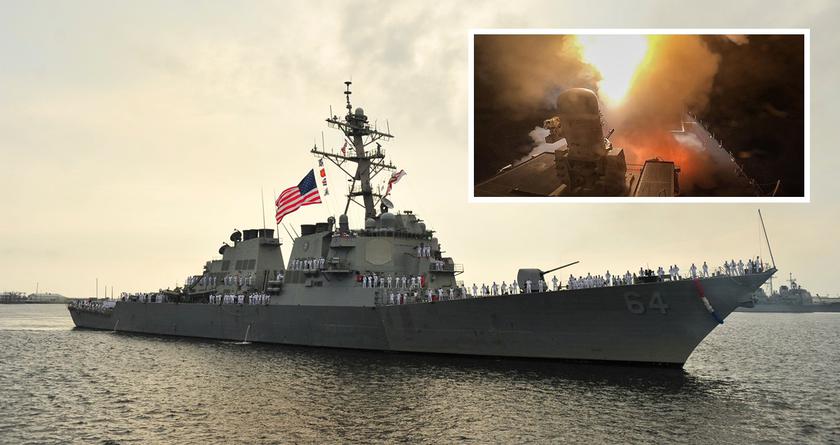 Эсминец USS Carney класса Arleigh Burke за 9 часов уничтожил 15 беспилотников и четыре крылатые ракеты в Красном море
