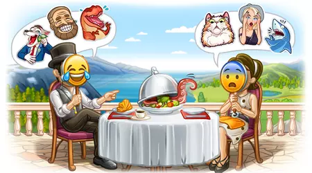 In Telegram, you can now search for stickers and send several photos at once