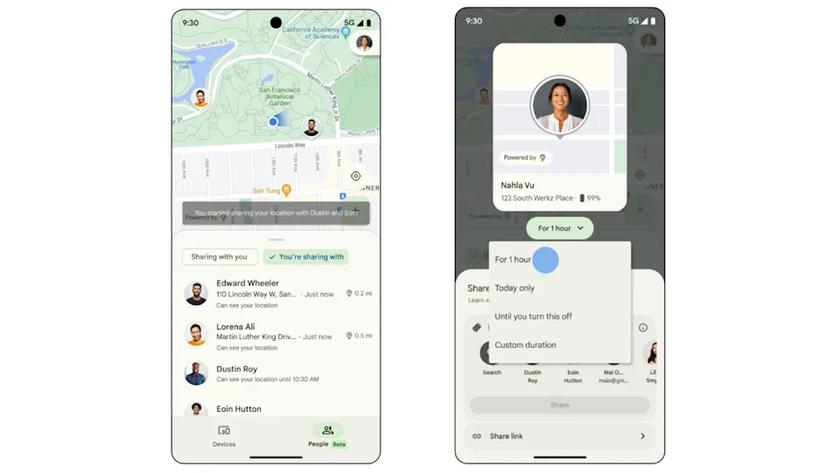 Google добавляет новый уровень: реальное время отслеживания контактов в приложении Find My Device